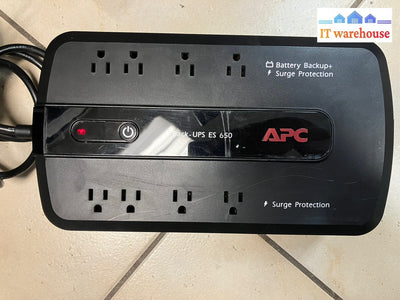 ~ APC BE650G ES UPS 390W 650VA Back Up Uninterruptible Power Supply (No Battery)