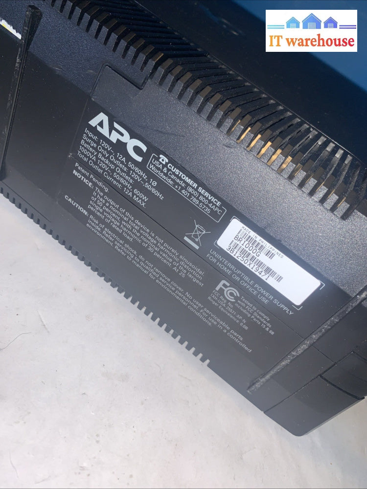 APC BR1000G Back-UPS Pro 1000 600 Watts 1000VA 120V Tower (no Battery)