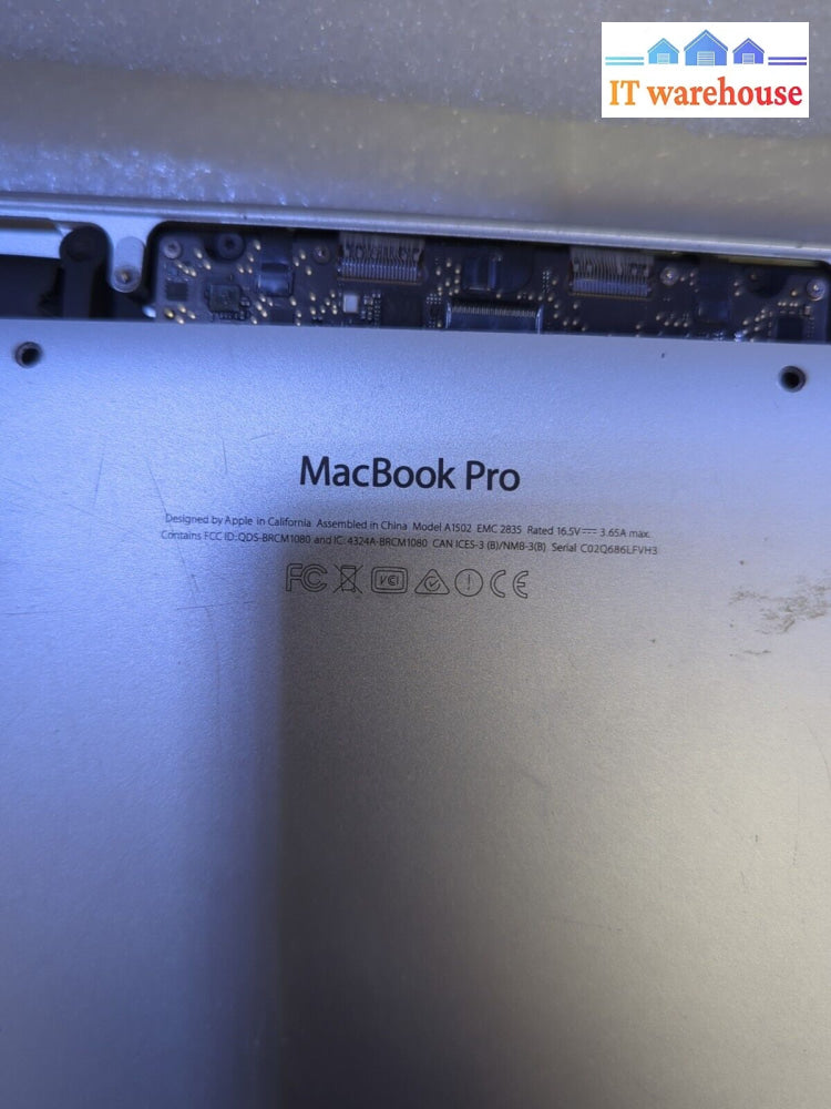 Apple 13’’ MacBook Pro A1502 2015 Core i5-5257U 2.7GHz (No SSD FOR PARTS)