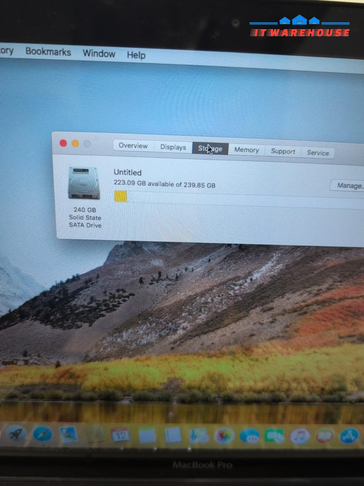 Apple A1278 13" Macbook Pro 2011 /i5 - 2.4GHz/8GB RAM/ 240GB SSD/10.13 (*READ) -