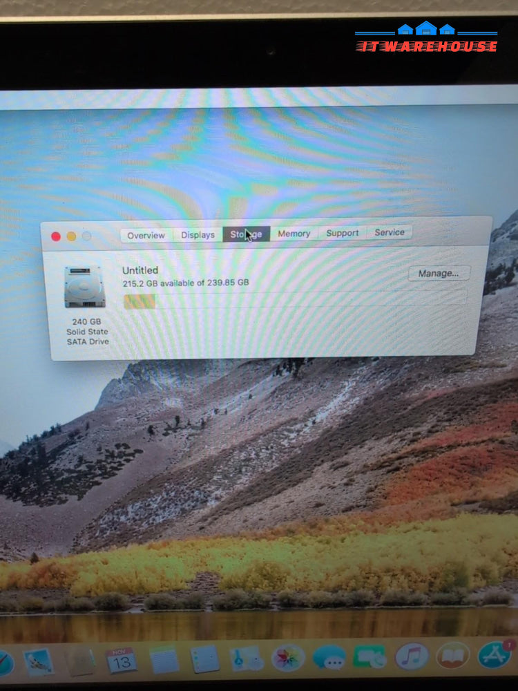 Apple A1286 2010 15" MacBook Pro i5-2.4GHz, 4GB RAM, 240GB SSD, High Sierra -