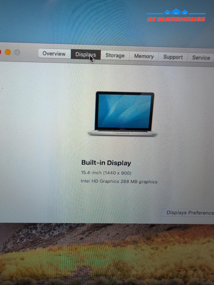 Apple A1286 2010 15" MacBook Pro i5-2.4GHz, 4GB RAM, 240GB SSD, High Sierra -