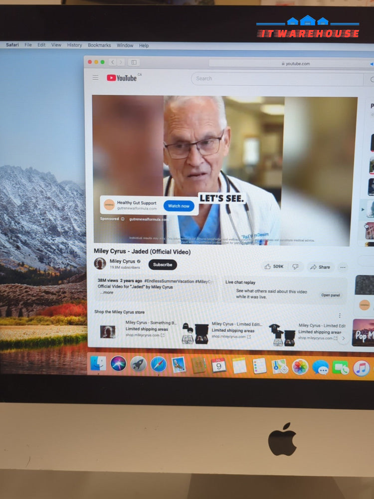 Apple iMac 21.5" 2014 A1418 i5-4260U 1.4GHz/ 8GB RAM 240GB SSD/10.13 (READ) -