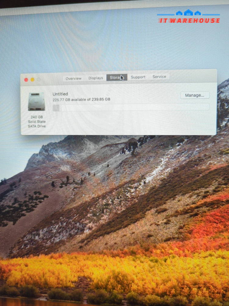 Apple iMac 21.5" 2014 A1418 i5-4260U 1.4GHz/ 8GB RAM 240GB SSD/10.13 (READ) -