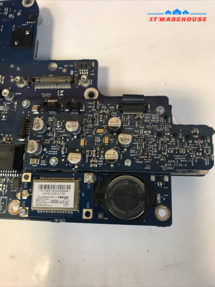 APPLE iMAC 24" A1225 2007 LOGIC BOARD W/CPU &WiFi CARD  820-2110-A