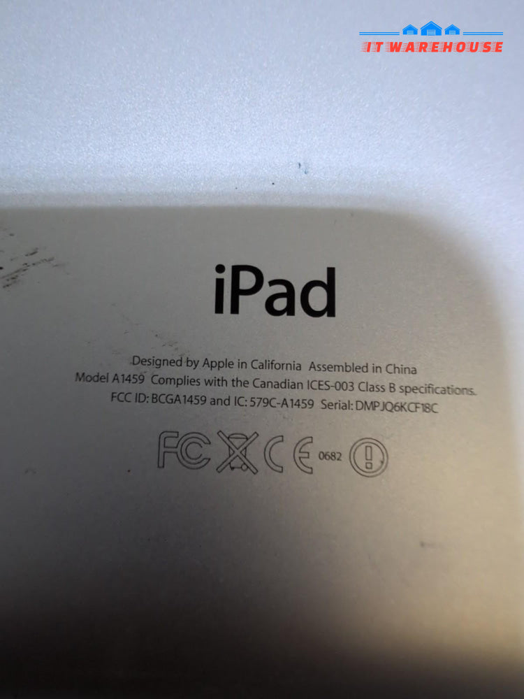 Apple iPad (4th Generation) A1459 64 GB, Wi-Fi + 4G , 9.7 in, Black (*READ) -