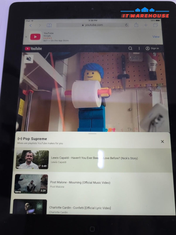 Apple iPad (4th Generation) A1459 64 GB, Wi-Fi + 4G , 9.7 in, Black (*READ) -