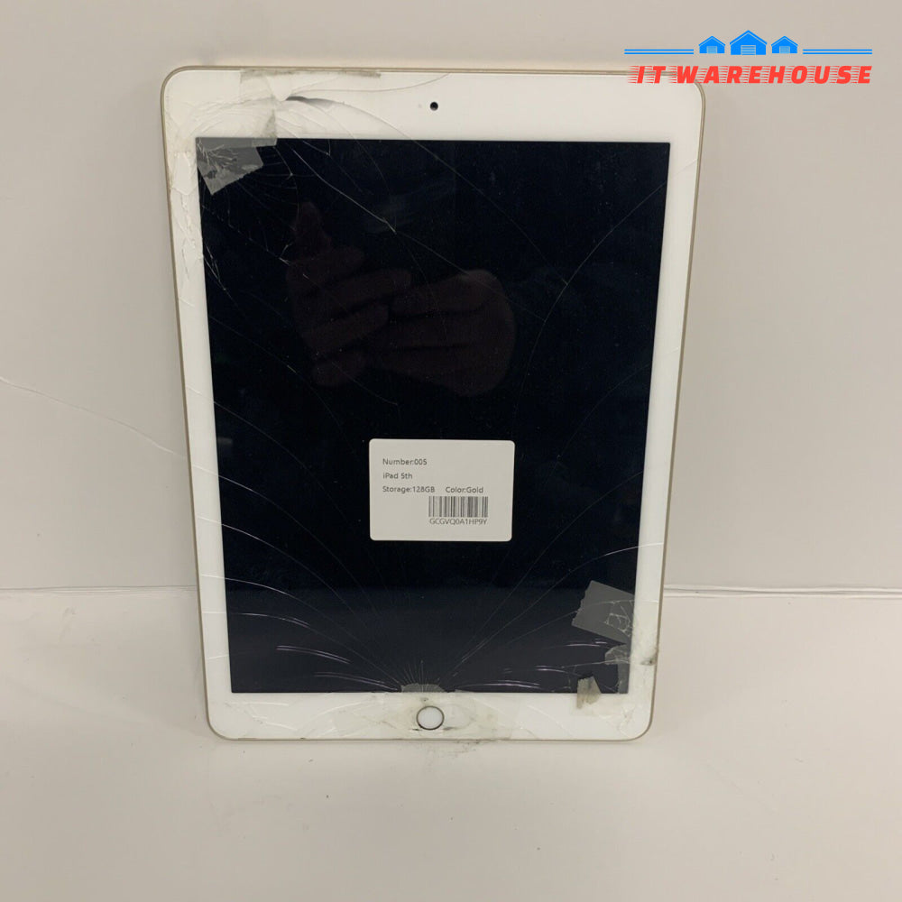 Apple iPad 5TH Gen 5 128GB (cracked Please Read carefully)