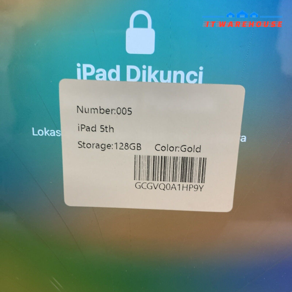 Apple iPad 5TH Gen 5 128GB (cracked Please Read carefully)