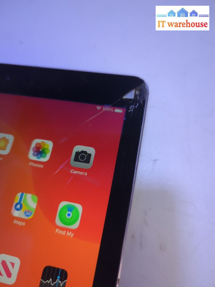 Apple Ipad Air 2 A1566 64Gb Wi-Fi - Cracked Screen/Lcd/Dents Still Works