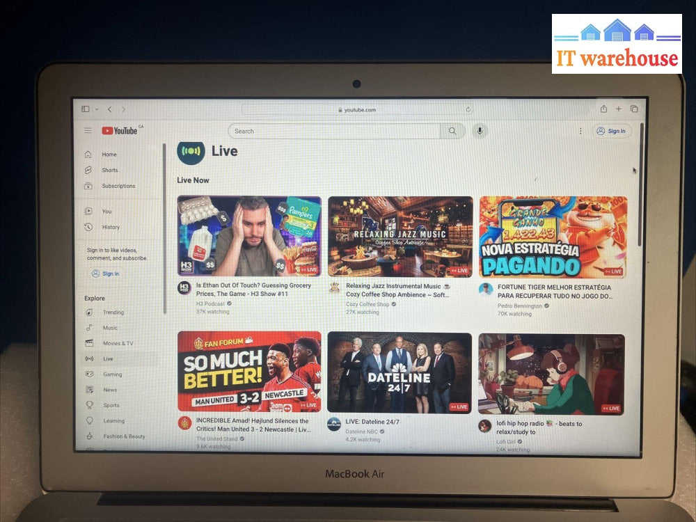 Apple Macbook Air 2015 A1466 13’ Laptop I5-5250U Cpu / 4Gb Ram 128Gb Ssd ~