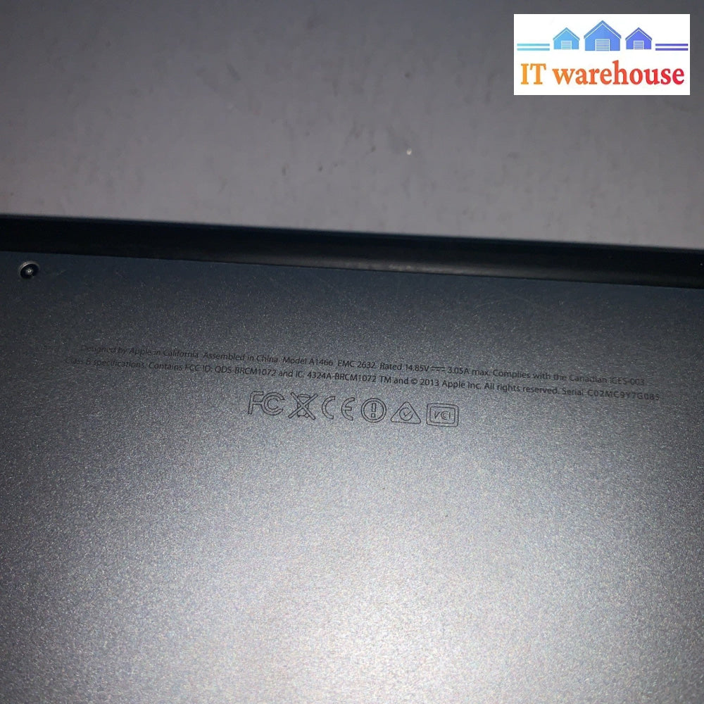 Apple MacBook Air A1466 Early 2014 EMC 2632 (parts or repair)