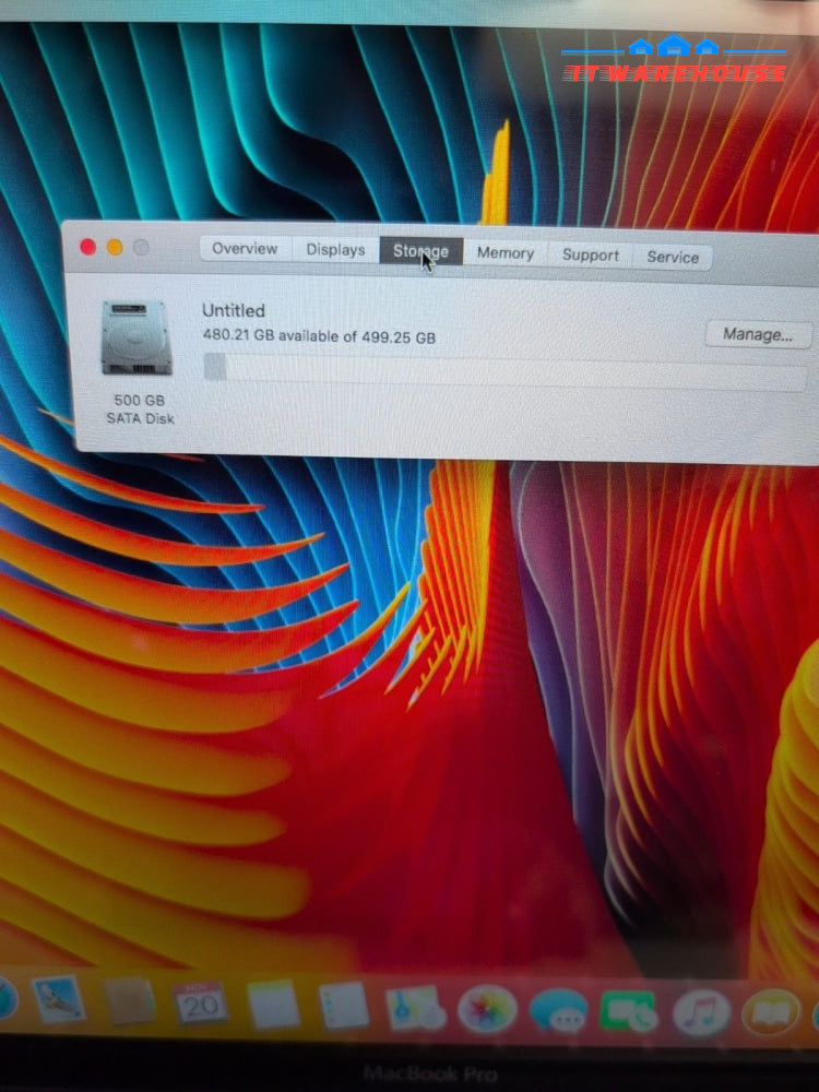 Apple Macbook Pro 15" A1286 2011/ i7 - 2.0GHz/4GB /500GB HDD/10.13 (READ) -