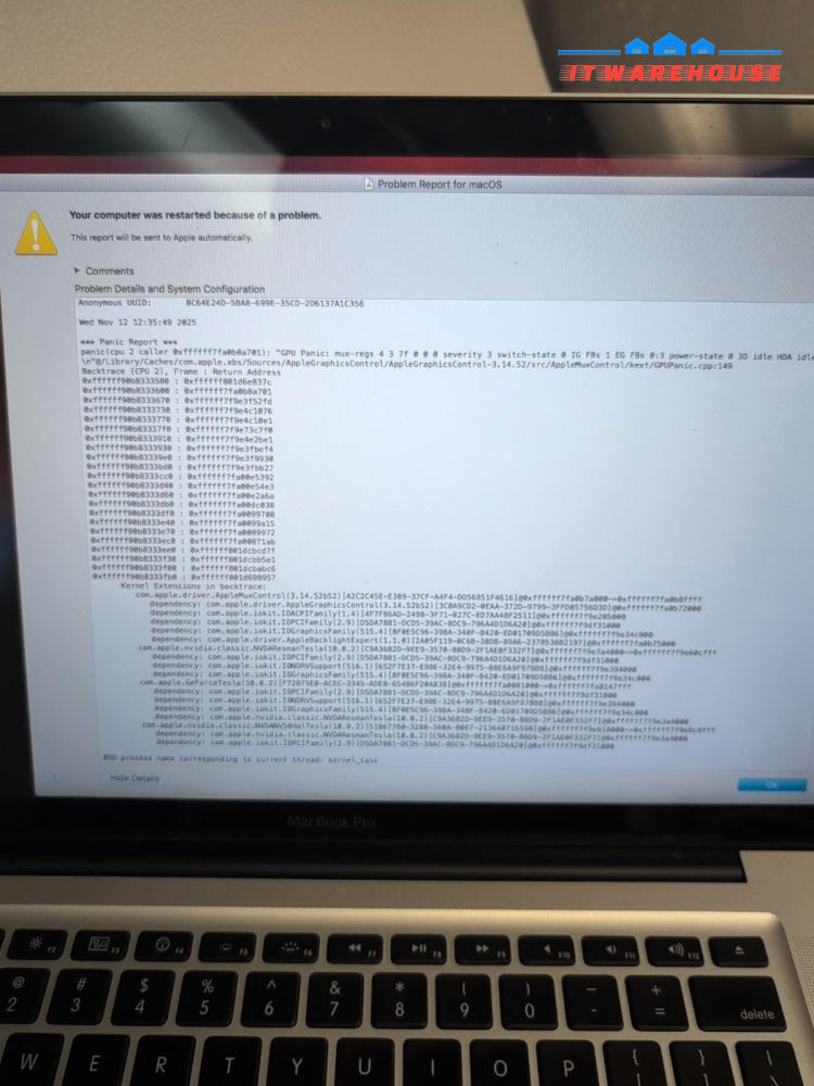 Apple Macbook Pro 15" A1286 Mid 2010/ i7 - 2.66GHz/4GB /128GB SSD (READ,AS IS) -