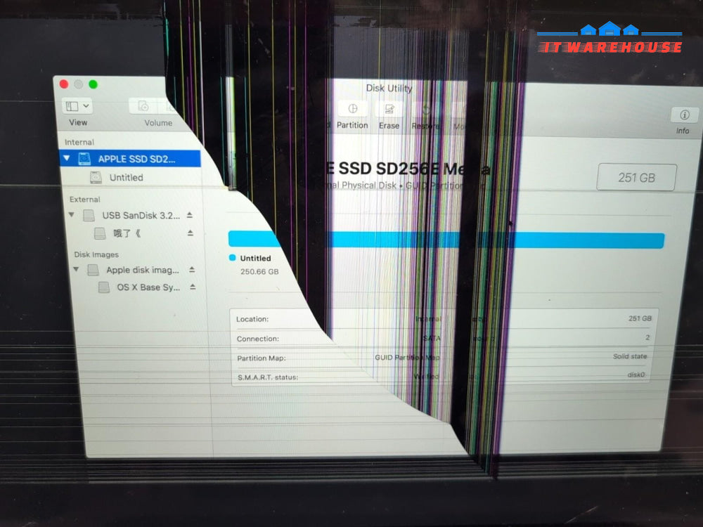 Apple MacBook Pro 15" A1398 2013/i7-3635QM CPU /256GB SSD/ (LCD CRACKED) -