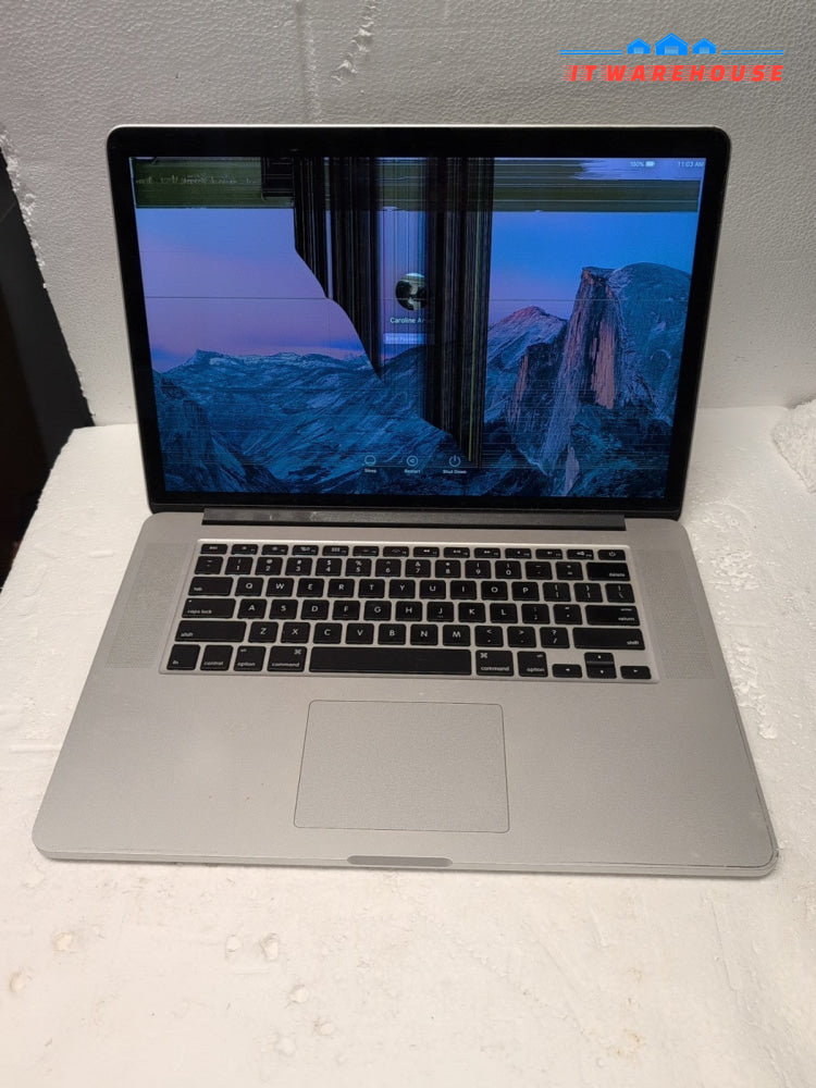 Apple MacBook Pro 15" A1398 2013/i7-3635QM CPU /256GB SSD/ (LCD CRACKED) -