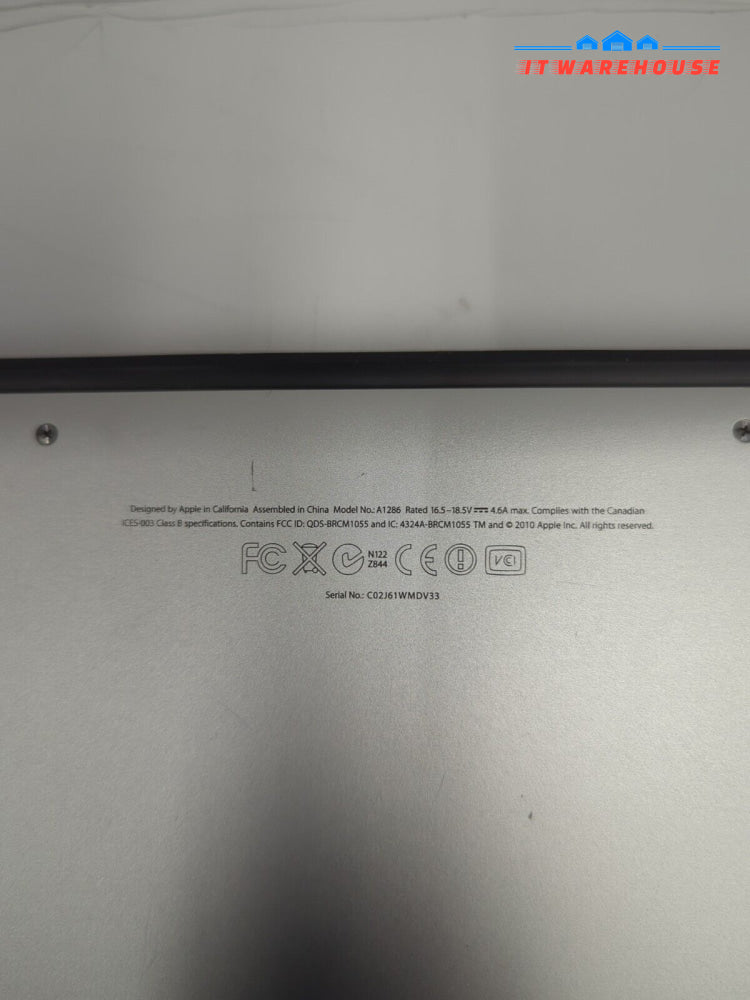APPLE MACBOOK PRO A1286 15’’ 2012 i7-3615QM@2.3GHz /4GB RAM/240GB SSD/OS 10.7