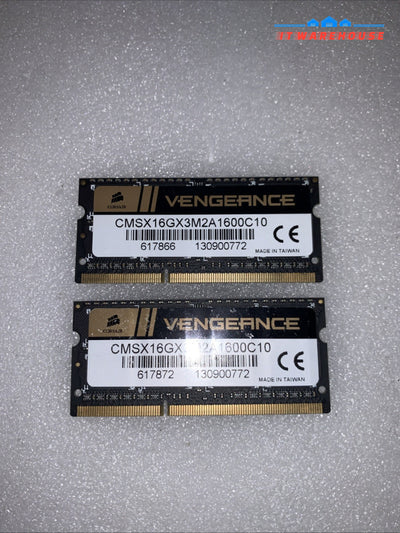 Apple MacBook Pro Corsair 2x 8GB DDR3L 1600MHz Laptop RAM CMSX16GX3M2A1600C10