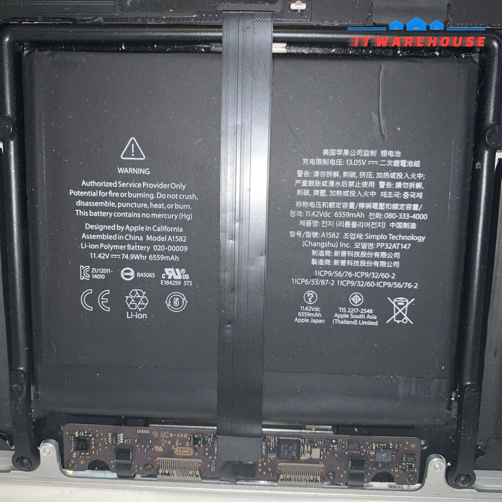Apple MacBook Pro Retina 13" A1502 Top Case w/ mainboard/ Keyboard & Trackpad