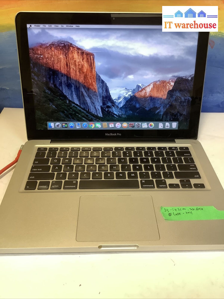 Apple Mbp A1278 13’ Late-2011 I5-2435M 2.4Ghz 8Gb 512Mb Gup New 128Gb Ssd 1T Hhd