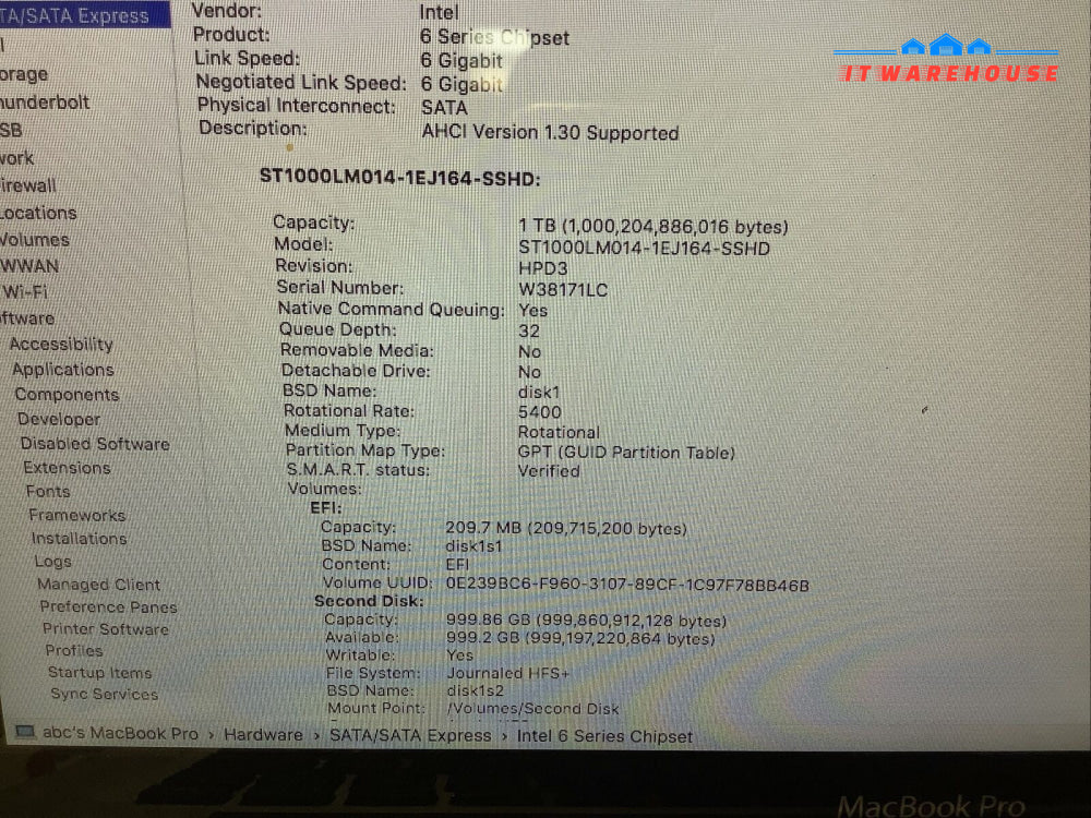 Apple MBP A1278 13" Late-2011 i5-2435M 2.4GHz/ 8GB /New 128GB SSD + 1T HDD