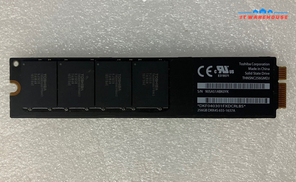 Apple Toshiba 256GB SSD 655-1637 - MacBook Air A1370 A1369 Late 2010, Mid 2011 ~