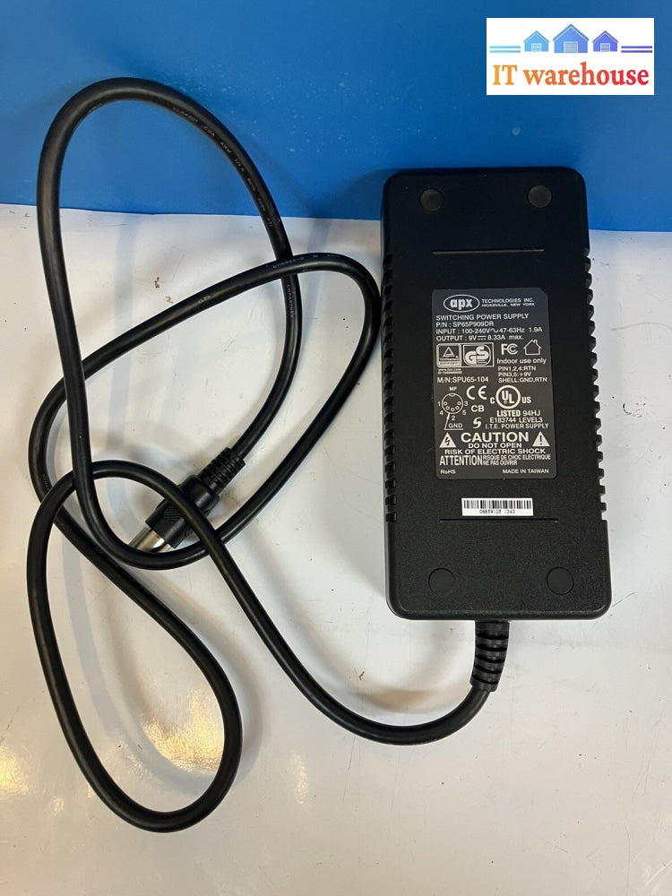 APX Technologies 5-Pin Switching Power Supply SP65P909DR 9V 8.33A SPU65-104