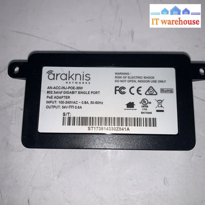 Araknis AN-ACC-INJ-POE-30W 802.3at/af Gigabit Single Port PoE Adapter