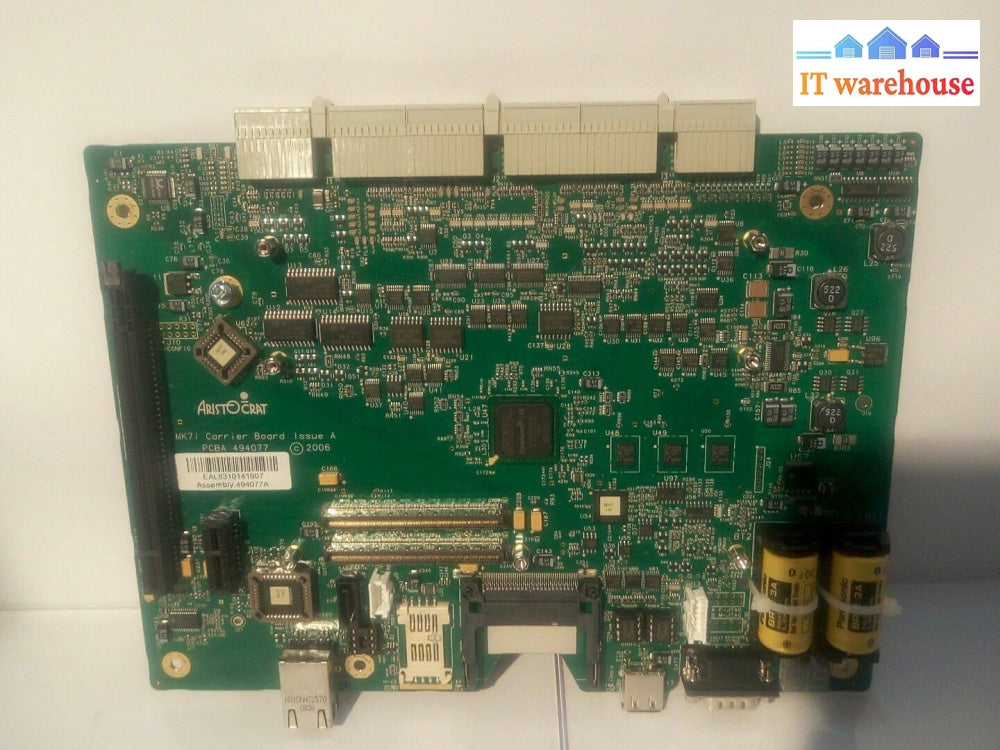 - ARISTOCRAT MK7i CARRIER BOARD PCBA 494077 494077A
