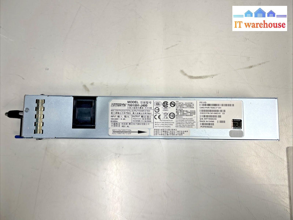 Artesyn 7001591-J400 750W Hot-Swap Server Power Supply PSU +