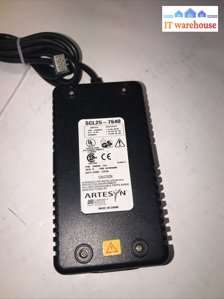 Artesyn Scl25-7640 Ac Adapter 3.3V 2A 15Vdc 0.4A -15V 0.3A 6Pin