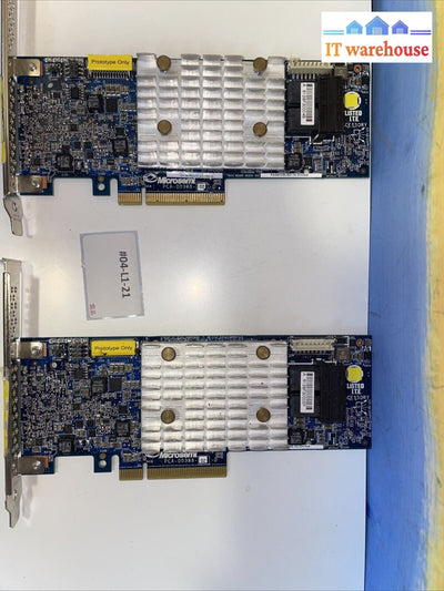 (AS IS ) 2X MICROSEMI  SMARTRAID CARD 3152-8I