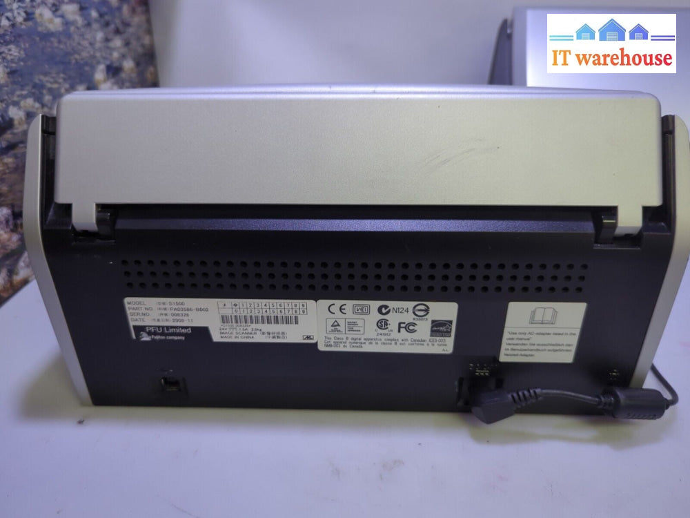 - (AS IS) 3x Mixed Model Fujitsu Scanners (S1500 /S510 /Fi-6125)
