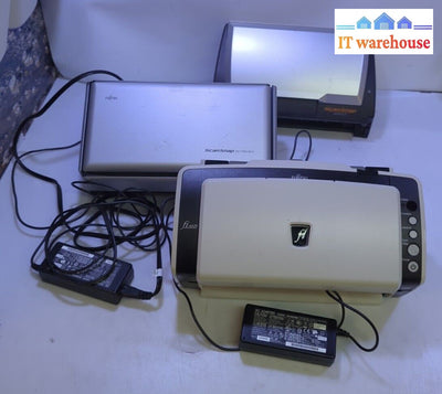 - (AS IS) 3x Mixed Model Fujitsu Scanners (S1500 /S510 /Fi-6125)