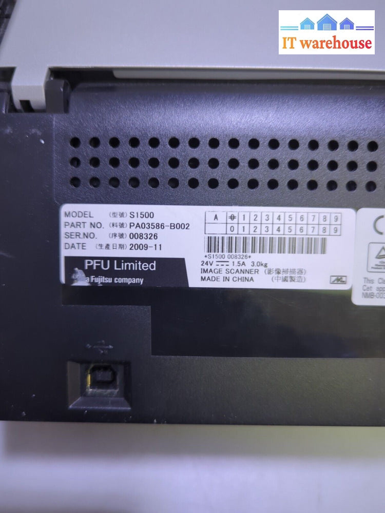 - (AS IS) 3x Mixed Model Fujitsu Scanners (S1500 /S510 /Fi-6125)