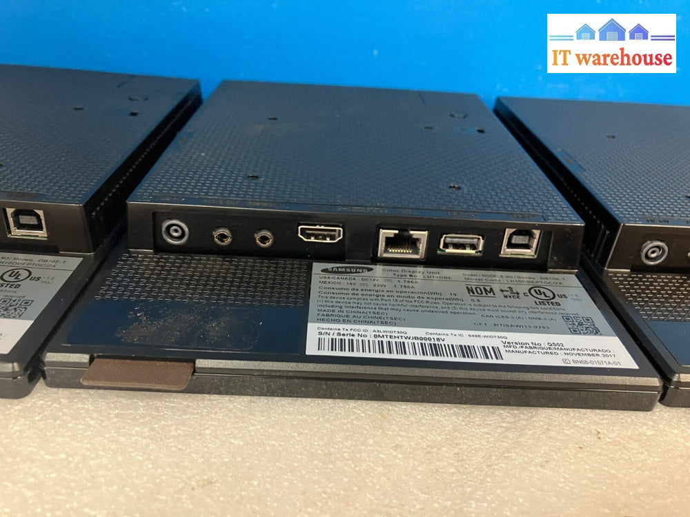 ~ (AS IS)  3x Samsung  Commercia 10"  Display Unit Monitor  LH10DBE  (NO AC)