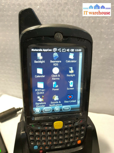 - (AS IS) 5x Zebra Motorola MC67 MC67NA  Barcode Scanner W/ Cradle & Adapter