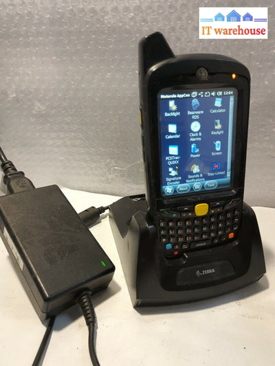 - (AS IS) 5x Zebra Motorola MC67 MC67NA  Barcode Scanner W/ Cradle & Adapter