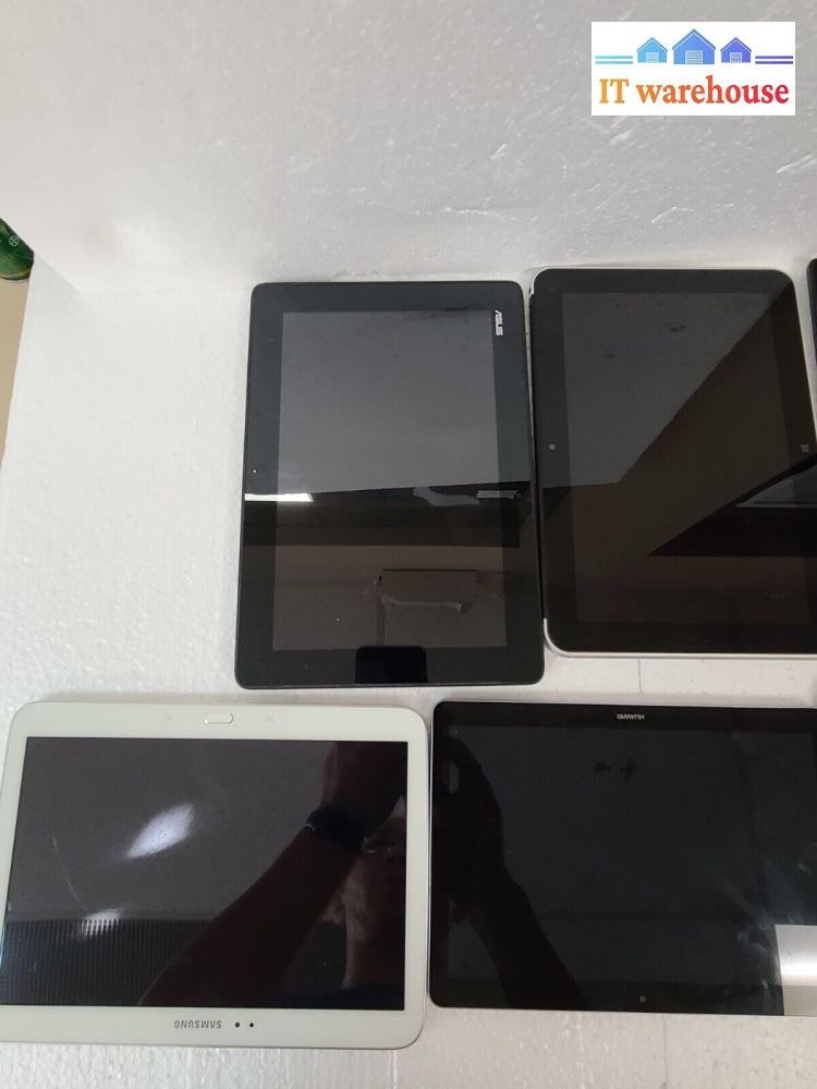 - (AS IS) 6x Mixed Brand 9~ 10 Inch Tablet ASUS, LENOVO,SAMSUNG  ...