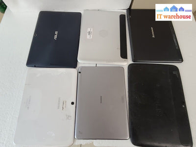 - (AS IS) 6x Mixed Brand 9~ 10 Inch Tablet ASUS, LENOVO,SAMSUNG  ...