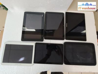 - (AS IS) 6x Mixed Brand 9~ 10 Inch Tablet ASUS, LENOVO,SAMSUNG  ...