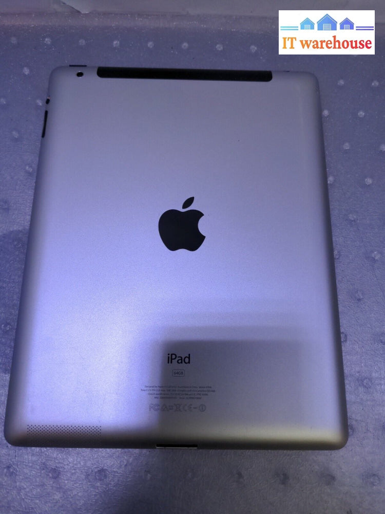 - (As Is) Apple Ipad 2 64Gb A1396 Wi-Fi + Cellular