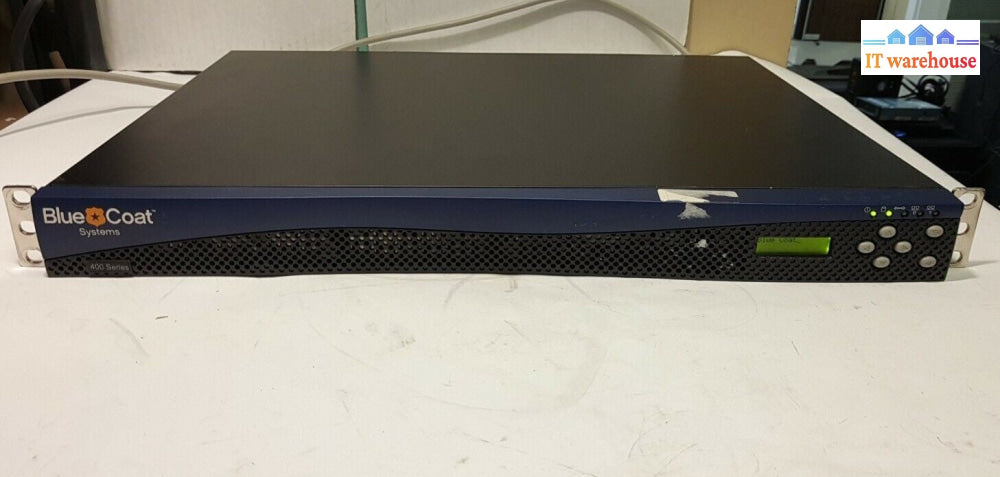 - (AS IS) Blue Coat System 400 Series Model 400-1  Network Security Appliance