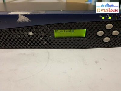 - (As Is) Blue Coat System 400 Series Model 400-1 Network Security Appliance