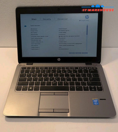 (AS IS)HP Elitebook 820 G2 12.5" Laptop i5-5300U/4GB RAM (NO SSD/SSD Connector)-