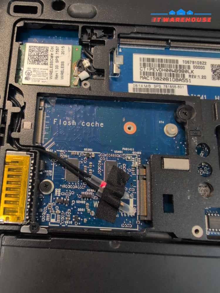 (AS IS)HP Elitebook 820 G2 12.5" Laptop i5-5300U/4GB RAM (NO SSD/SSD Connector)-
