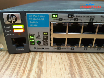 - (AS IS) HP J9147A ProCurve 2910al-48G 48 Gigabit Ports Switch W/10-GbE Module 