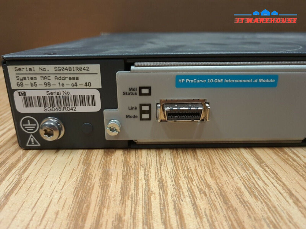 - (AS IS) HP J9147A ProCurve 2910al-48G 48 Gigabit Ports Switch W/10-GbE Module 