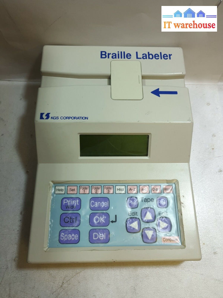 - (As Is) Kgs Corporation Braille Labeler El-110