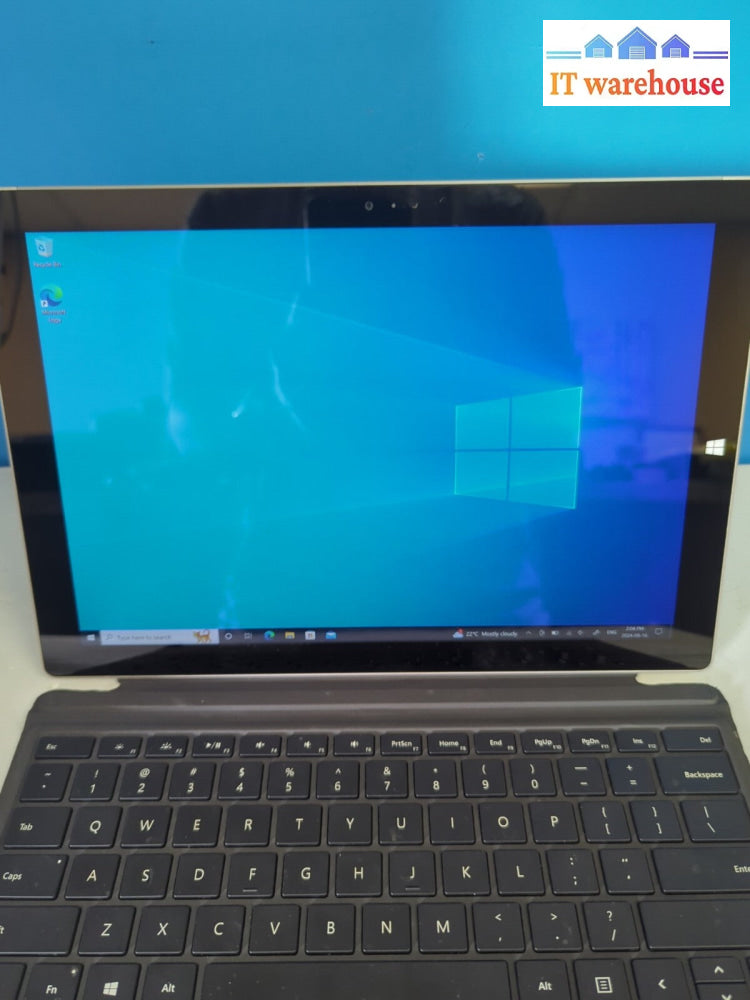 (AS IS) Microsoft 12" Surface Pro 1631  i5-4300U/4GB/128GB SSD/Win10/Keyboard  -